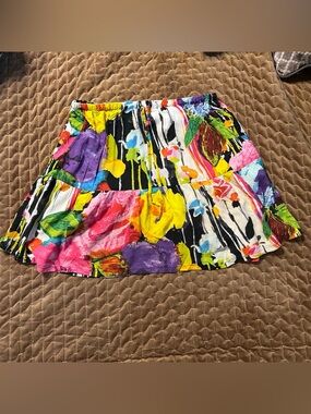 Jams World Vibrant Tiered Skirt size M Vintage